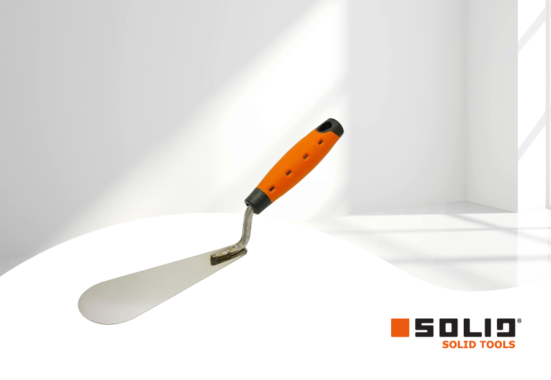 SOLID Katzenzungenkelle 160mm breit rostfrei 2-K Griff  SOLID Katzenzungenkelle 160mm breit rostfrei 2-K Griff