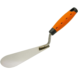 SOLID Katzenzungenkelle 160mm breit rostfrei 2-K Griff  SOLID Katzenzungenkelle 160mm breit rostfrei 2-K Griff