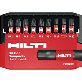 HILTI Bit-Set mit Diamantbeschichtung 11tlg.  HILTI Bit-Set mit Diamantbeschichtung 11tlg.