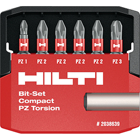 HILTI Bit-Set Kreuz 8tlg.  HILTI Bit-Set Kreuz 8tlg.