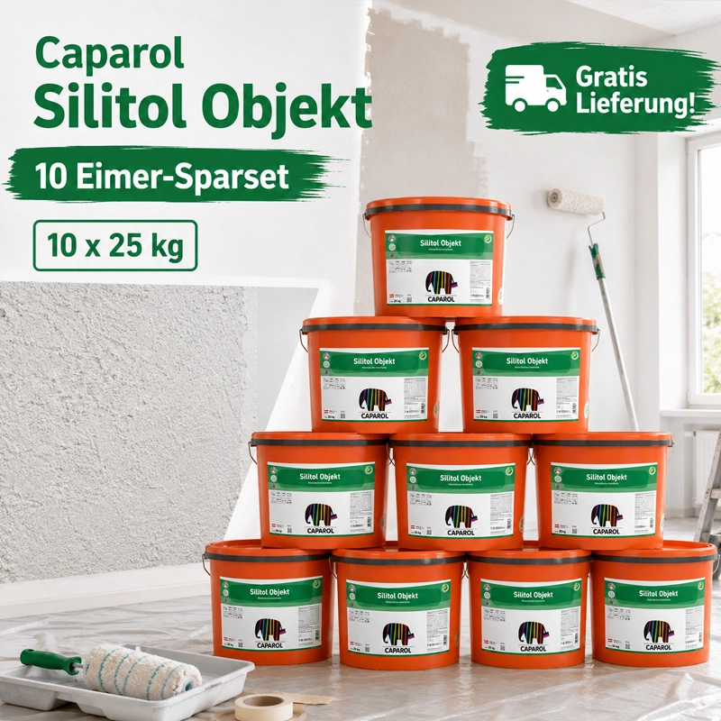 Aktion 10 x 25 kg  Caparol Synthesa Silitol Objekt - Mineralfarbe weiß